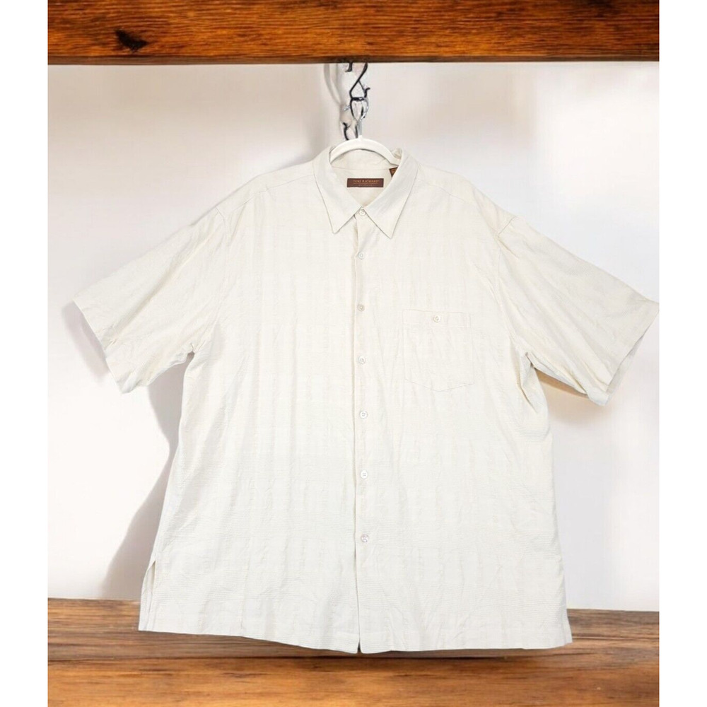 Tori Richard Cream Casual Button Down Shirt